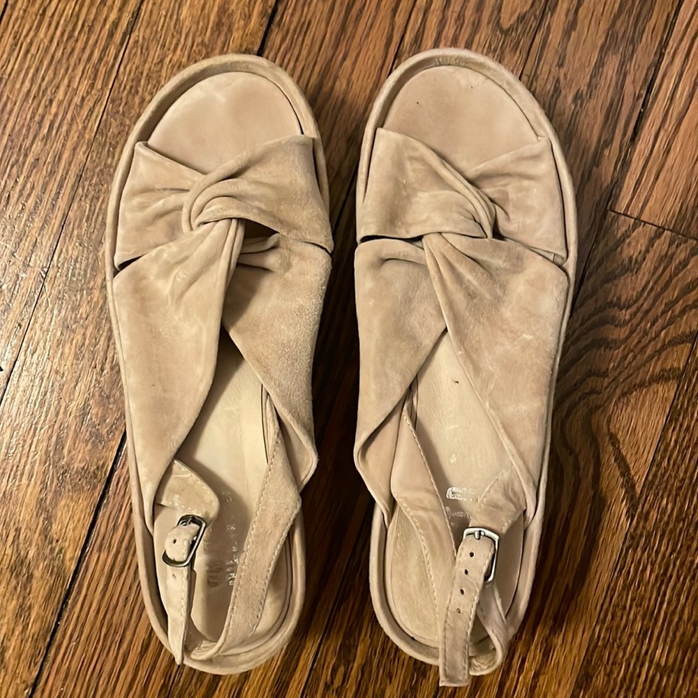 Silent D slip on platform sandals